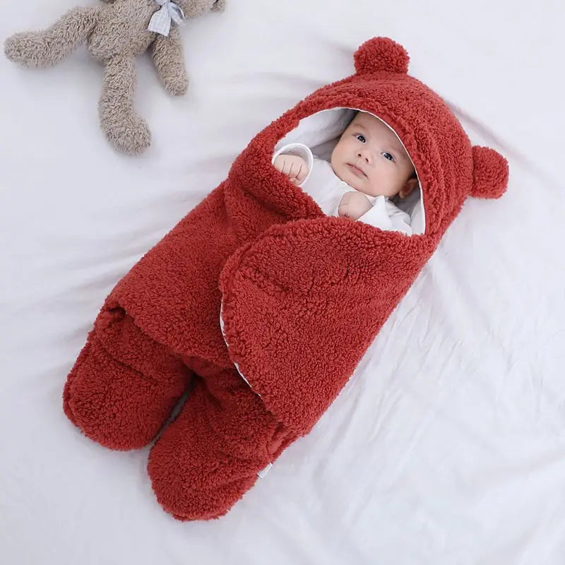 Warm bear style swaddle wrap