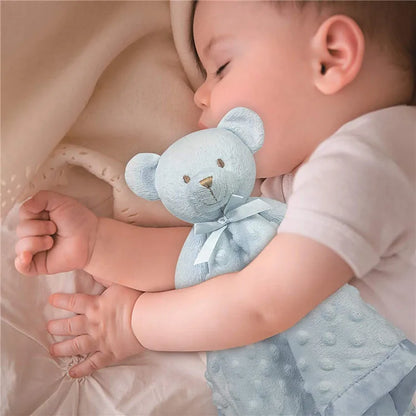 Blue Teddy Bear Style Comforter Safety Toy