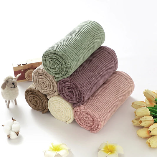 Organic 100% Cotton Knitted Baby Blanket