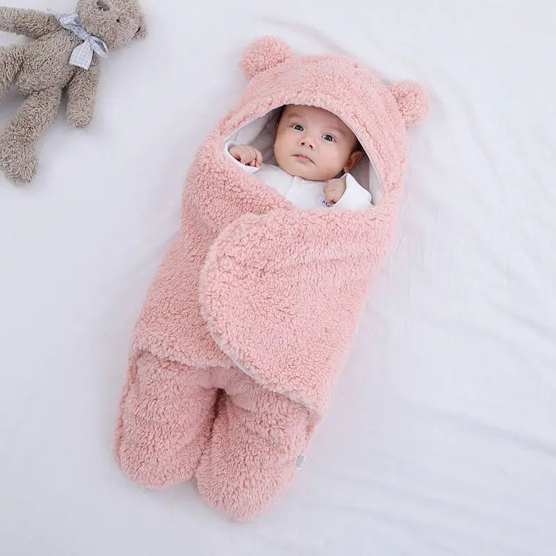 Warm bear style swaddle wrap