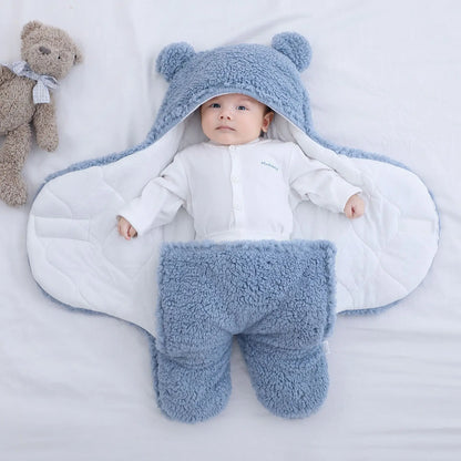 Warm bear style swaddle wrap