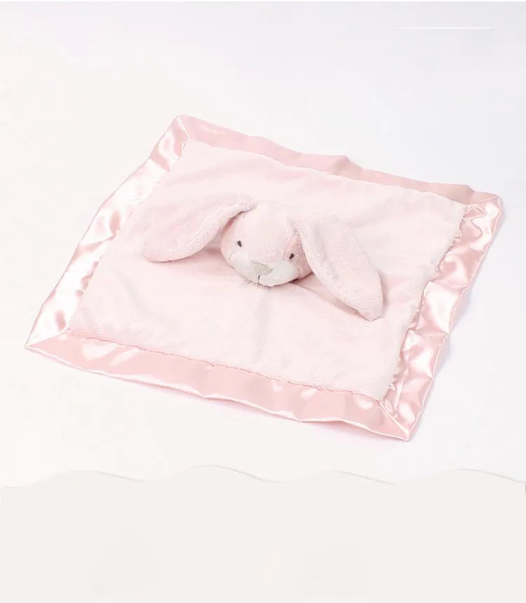 Baby rabbit comforter safety toy