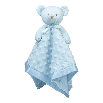 Blue Teddy Bear Style Comforter Safety Toy