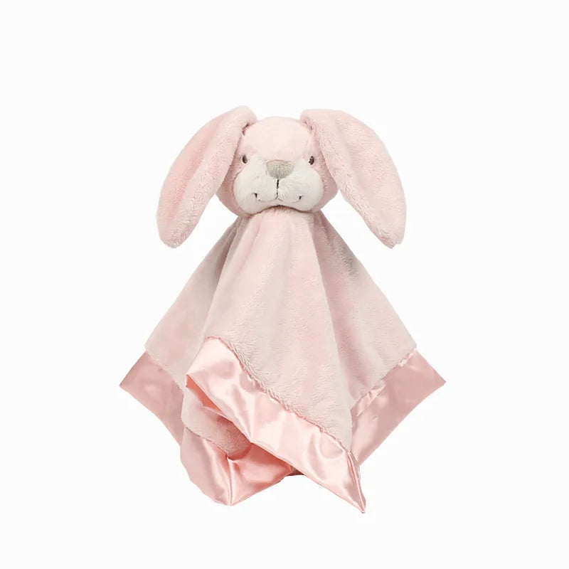 Baby rabbit comforter safety toy