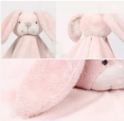 Baby rabbit comforter safety toy